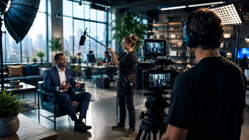 Cinematic on-set shoot for an attorney campaign